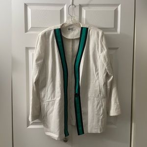 Leslie Fay white blazer, size 16